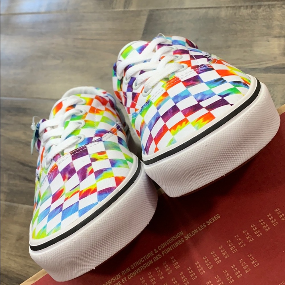 VANS COMFYCUSH ERA TIE-DYE CHECKERBOARD WHITE mens - Picture 5 of 16